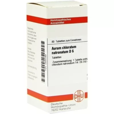 AURUM CHLORATUM NATRONATUM D 6 tabletės, 80 kapsulių