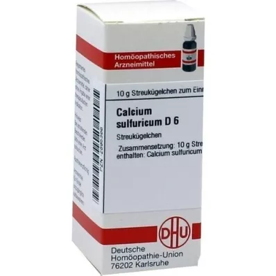 CALCIUM SULFURICUM D 6 rutuliukai, 10 g