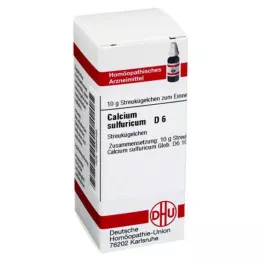CALCIUM SULFURICUM D 6 rutuliukai, 10 g