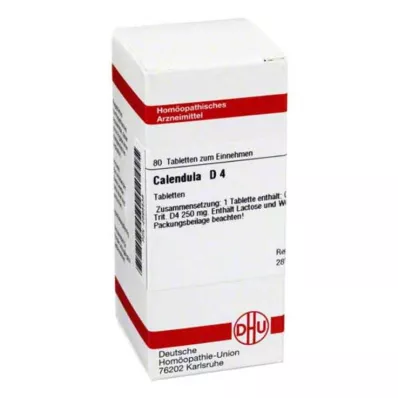 CALENDULA D 4 tabletės, 80 kapsulių