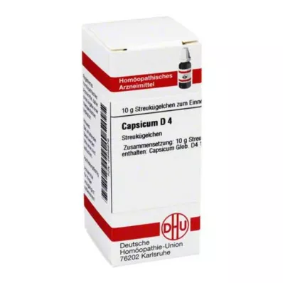 CAPSICUM D 4 rutuliukai, 10 g CAPSICUM D 4 rutuliukai, 10 g
