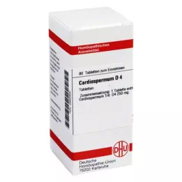 CARDIOSPERMUM D 4 tabletės, 80 kapsulių