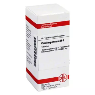 CARDIOSPERMUM D 4 tabletės, 80 kapsulių CARDIOSPERMUM D 4 tabletės, 80 kapsulių