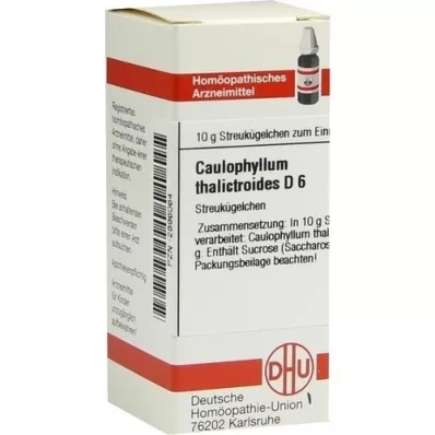 CAULOPHYLLUM THALICTROIDES D 6 rutuliukai, 10 g