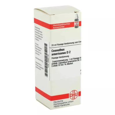 CEANOTHUS AMERICANUS D 2 skiedinys, 20 ml