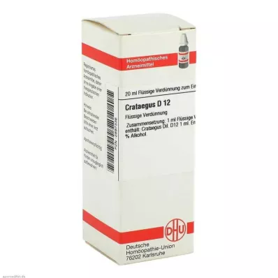 CRATAEGUS D 12 skiedinys, 20 ml CRATAEGUS D 12 skiedinys, 20 ml