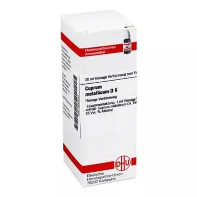 CUPRUM METALLICUM D 6 skiedinys, 20 ml