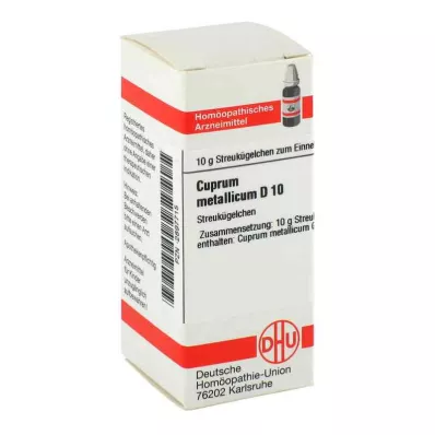 CUPRUM METALLICUM D 10 rutuliukų, 10 g