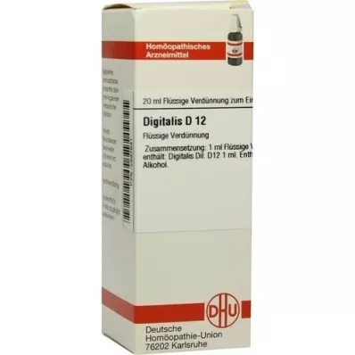 DIGITALIS D 12 skiedinys, 20 ml
