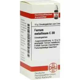 FERRUM METALLICUM C 30 rutuliukų, 10 g