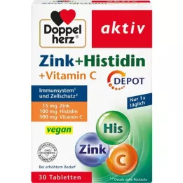 DOPPELHERZ Cinko+Histidino Depot tabletės aktyvios, 30 vnt