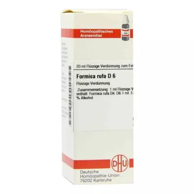 FORMICA RUFA D 6 skiedinys, 20 ml FORMICA RUFA D 6 skiedinys, 20 ml