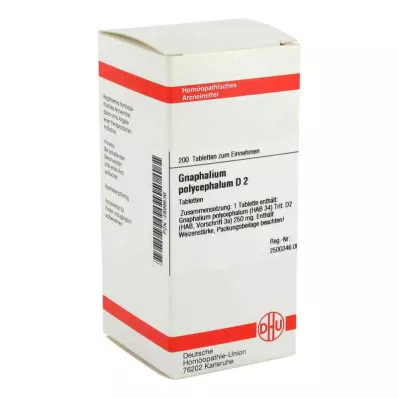 GNAPHALIUM POLYCEPHALUM D 2 tabletės, 200 kapsulių