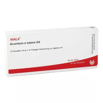 ACONITUM E tubere D 4 ampulės, 10X1 ml ACONITUM E tubere D 4 ampulės, 10X1 ml