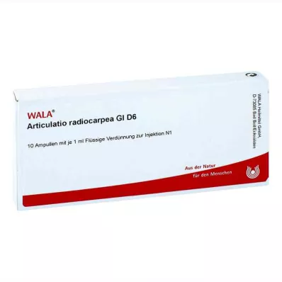 ARTICULATIO radiocarpea GL D 6 ampulės, 10X1 ml ARTICULATIO radiocarpea GL D 6 ampulės, 10X1 ml