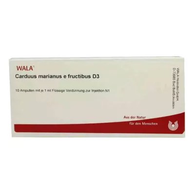 CARDUUS MARIANUS E fructibus D 3 ampulės, 10X1 ml