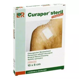 CURAPOR Sterilus skaidrus 8x10 cm žaizdų tvarstis, 5 vnt