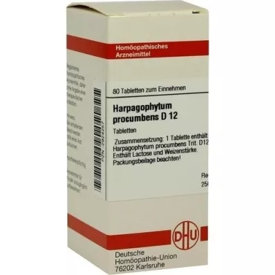 HARPAGOPHYTUM PROCUMBENS D 12 tablečių, 80 kapsulių