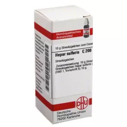 HEPAR SULFURIS C 200 rutuliukų, 10 g