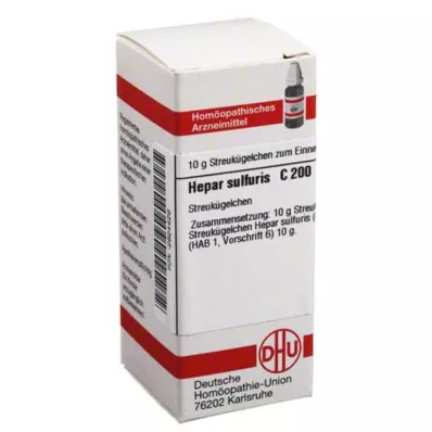 HEPAR SULFURIS C 200 rutuliukų, 10 g HEPAR SULFURIS C 200 rutuliukų, 10 g