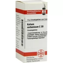 KALIUM CARBONICUM C 30 rutuliukų, 10 g