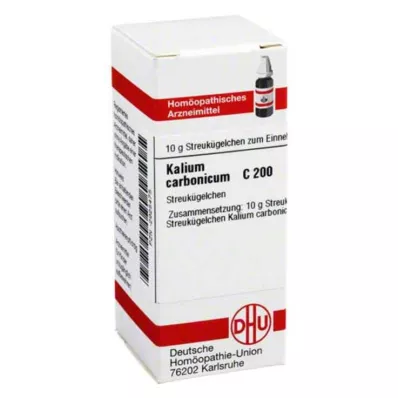 KALIUM CARBONICUM C 200 rutuliukų, 10 g