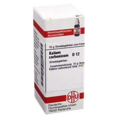 KALIUM CARBONICUM D 12 rutuliukų, 10 g