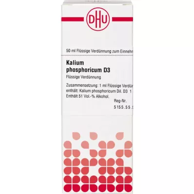 KALIUM PHOSPHORICUM D 3 skiedinys, 50 ml