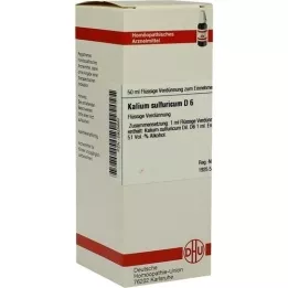 KALIUM SULFURICUM D 6 skiedinys, 50 ml