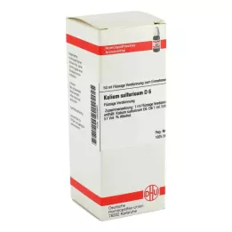 KALIUM SULFURICUM D 6 skiedinys, 50 ml