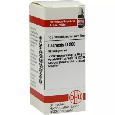 LACHESIS D 200 rutuliukų, 10 g