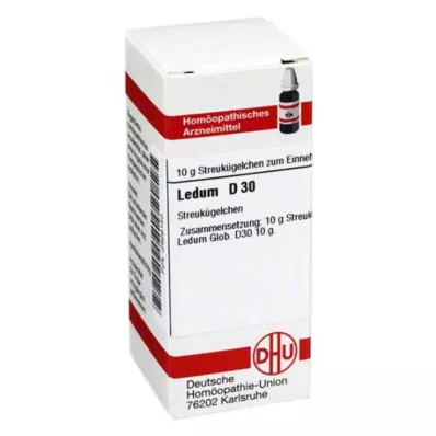 LEDUM D 30 rutuliukų, 10 g