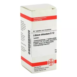 LITHIUM CHLORATUM D 12 tablečių, 80 kapsulių