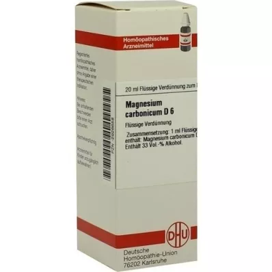 MAGNESIUM CARBONICUM D 6 skiedinys, 20 ml