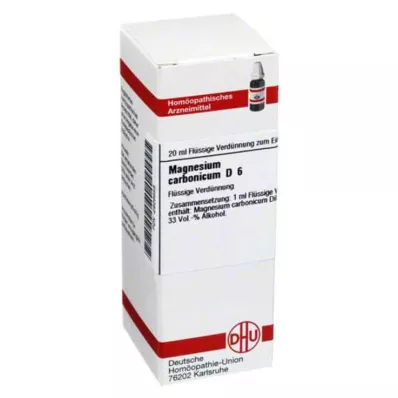 MAGNESIUM CARBONICUM D 6 skiedinys, 20 ml