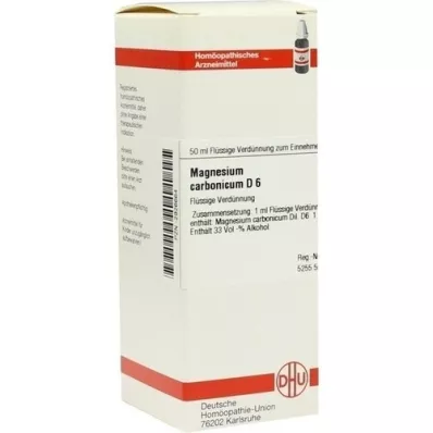 MAGNESIUM CARBONICUM D 6 skiedinys, 50 ml