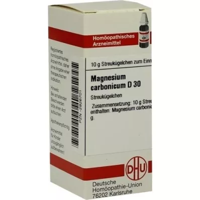 MAGNESIUM CARBONICUM D 30 rutuliukų, 10 g