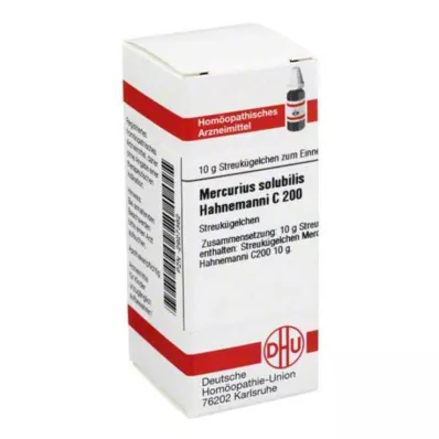 MERCURIUS SOLUBILIS Hahnemanni C 200 rutuliukų, 10 g