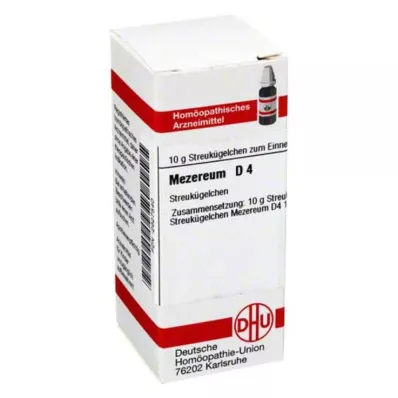 MEZEREUM D 4 rutuliukai, 10 g