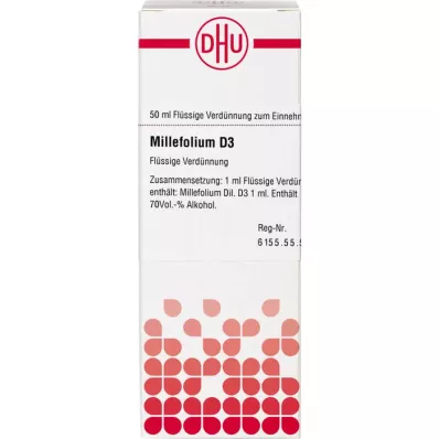 MILLEFOLIUM D 3 skiedinys, 50 ml