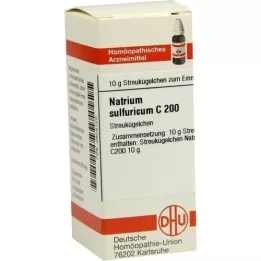 NATRIUM SULFURICUM C 200 rutuliukų, 10 g