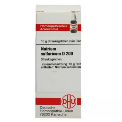 NATRIUM SULFURICUM C 200 rutuliukų, 10 g