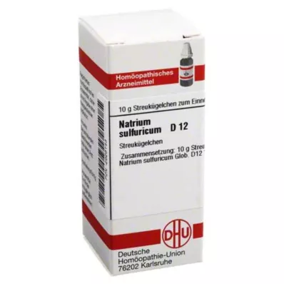 NATRIUM SULFURICUM D 12 rutuliukų, 10 g