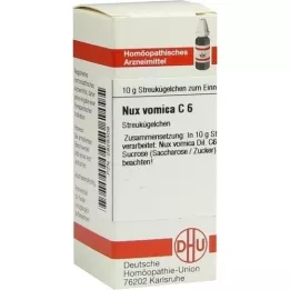 NUX VOMICA C 6 rutuliukai, 10 g