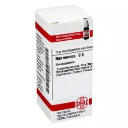 NUX VOMICA C 6 rutuliukai, 10 g