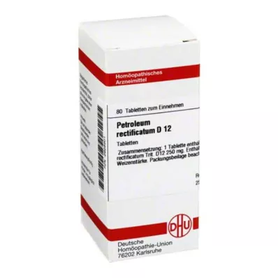 PETROLEUM RECTIFICATUM D 12 tablečių, 80 kapsulių