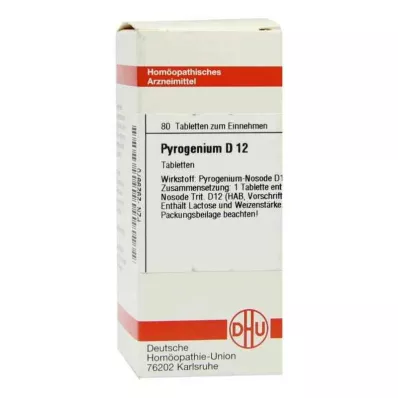 PYROGENIUM D 12 tablečių, 80 kapsulių PYROGENIUM D 12 tablečių, 80 kapsulių