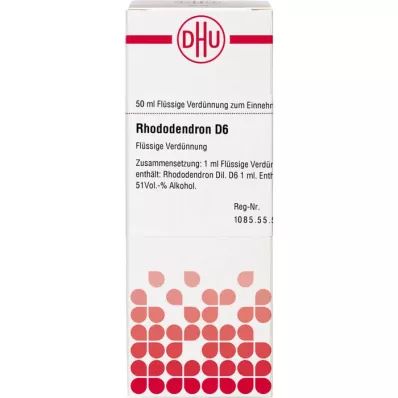 RHODODENDRON D 6 skiedinys, 50 ml