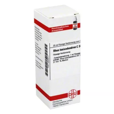 RHUS TOXICODENDRON C 30 skiedinys, 20 ml