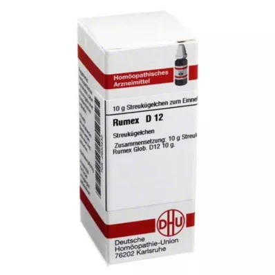 RUMEX D 12 rutuliukų, 10 g